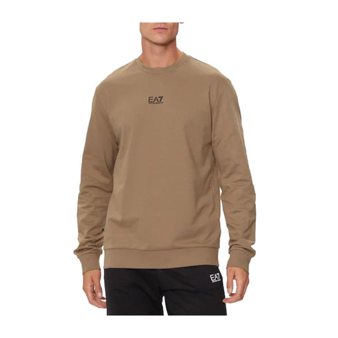 EA7 EMPORIO Felpa girocollo Felpa Uomo Code Identity a girocollo Nocciola A24 - EA7 EMPORIO8NPM34PJVTZ - 1745 - S - Francavilla Moda